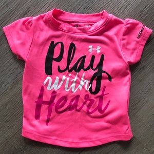 Under Armour infant girl 12 month short sleeve